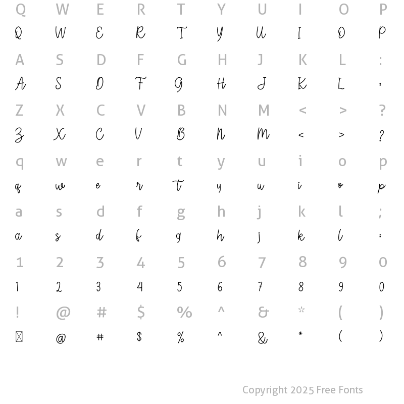 Character Map of Juneteenth Regular