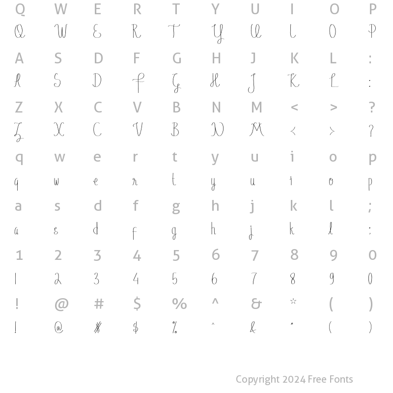 Character Map of Justice Action Script