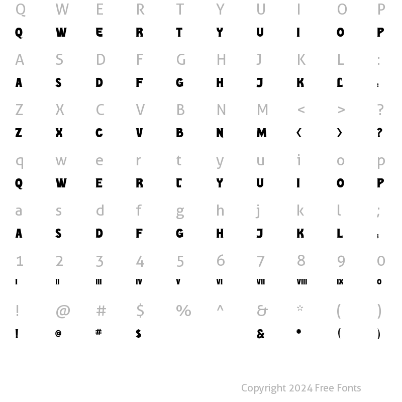 Character Map of JVNEEdithLiteBase Bold