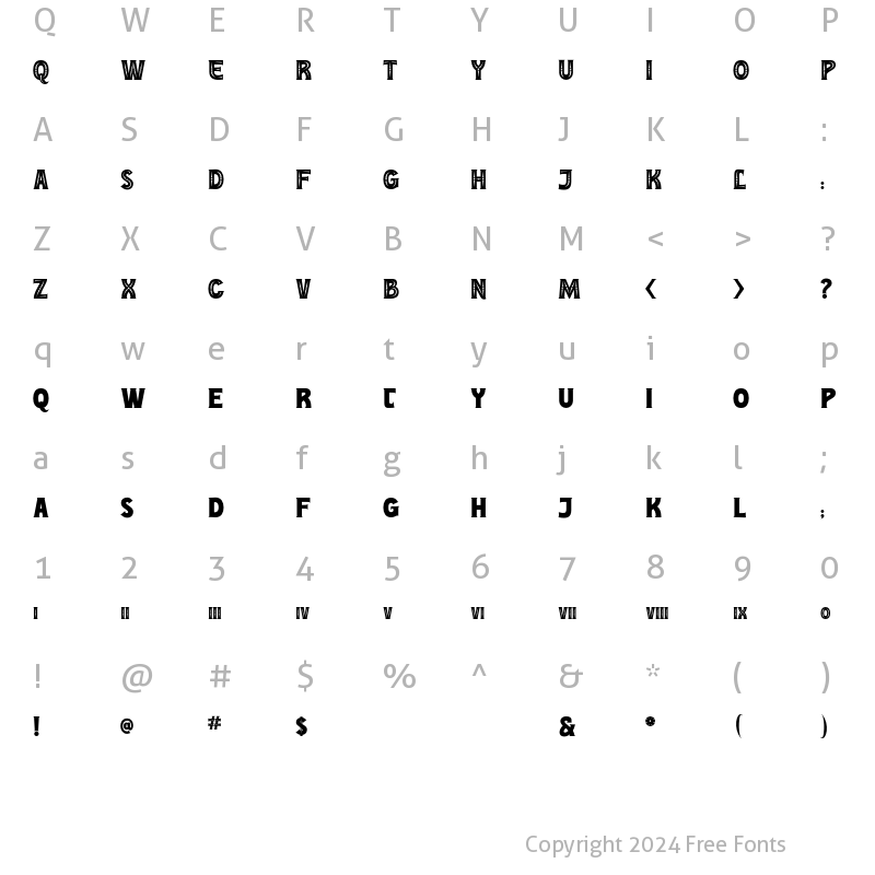 Character Map of JVNEEdithLiteSantaEdit Bold