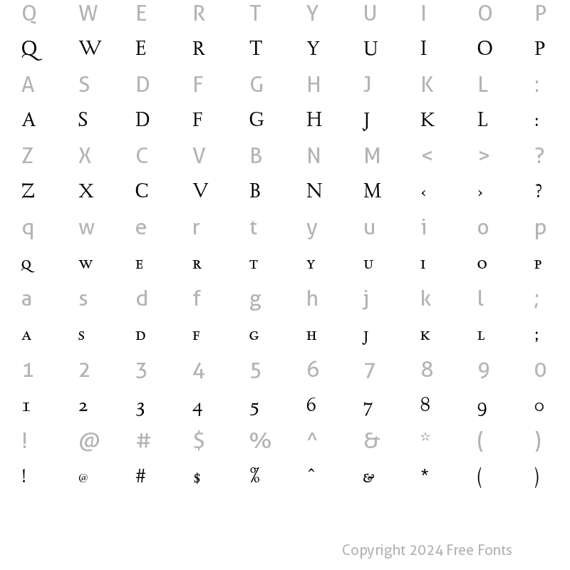 Character Map of KaatskillH-SC Regular