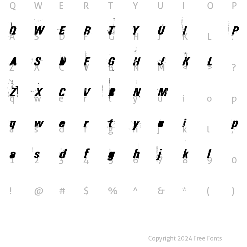 Character Map of KabTV Regular