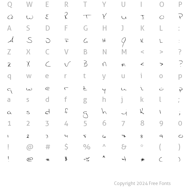 Character Map of Kadamol Regular