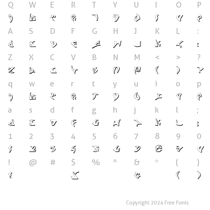 Character Map of Kahless Shadow Shadow