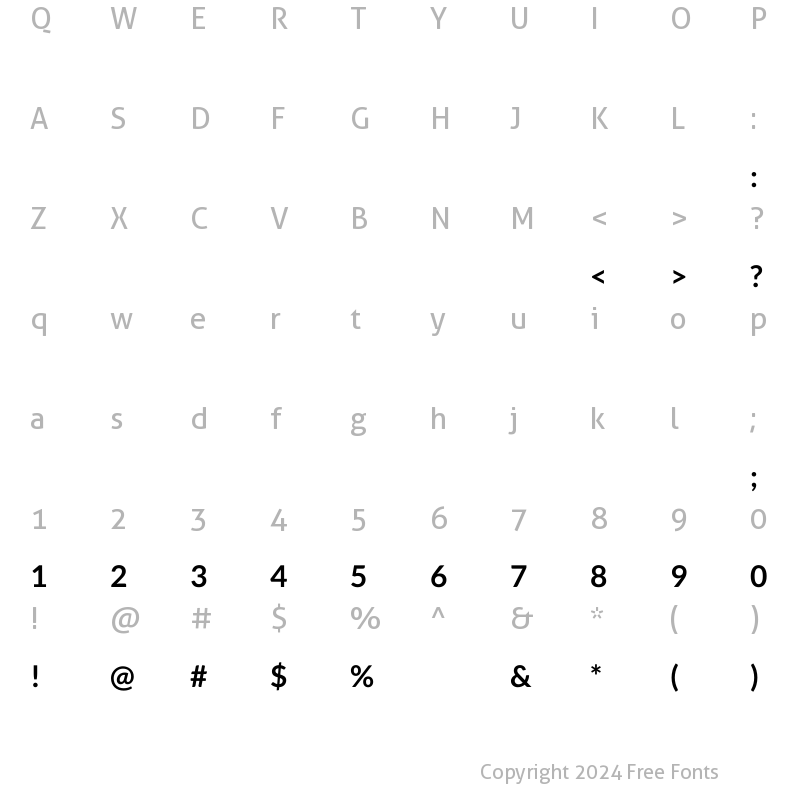 Character Map of Kantumruy Regular Bold