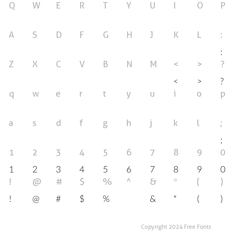 Character Map of Kantumruy Regular Regular