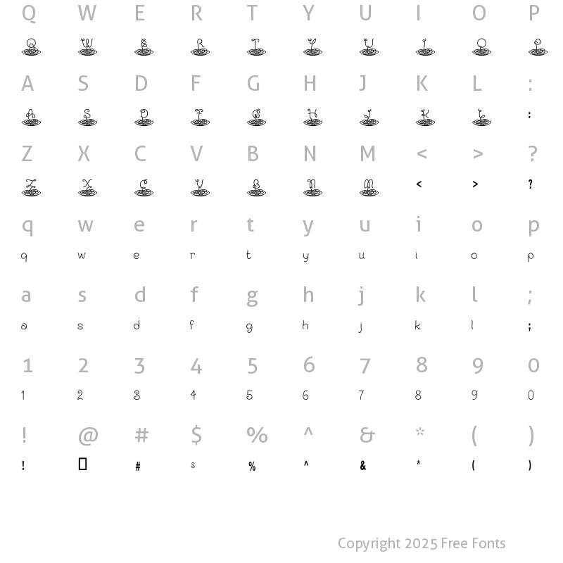 Character Map of KAPasta Regular