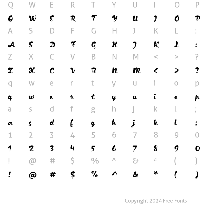 Character Map of KapelkaNewW03-Regular Regular