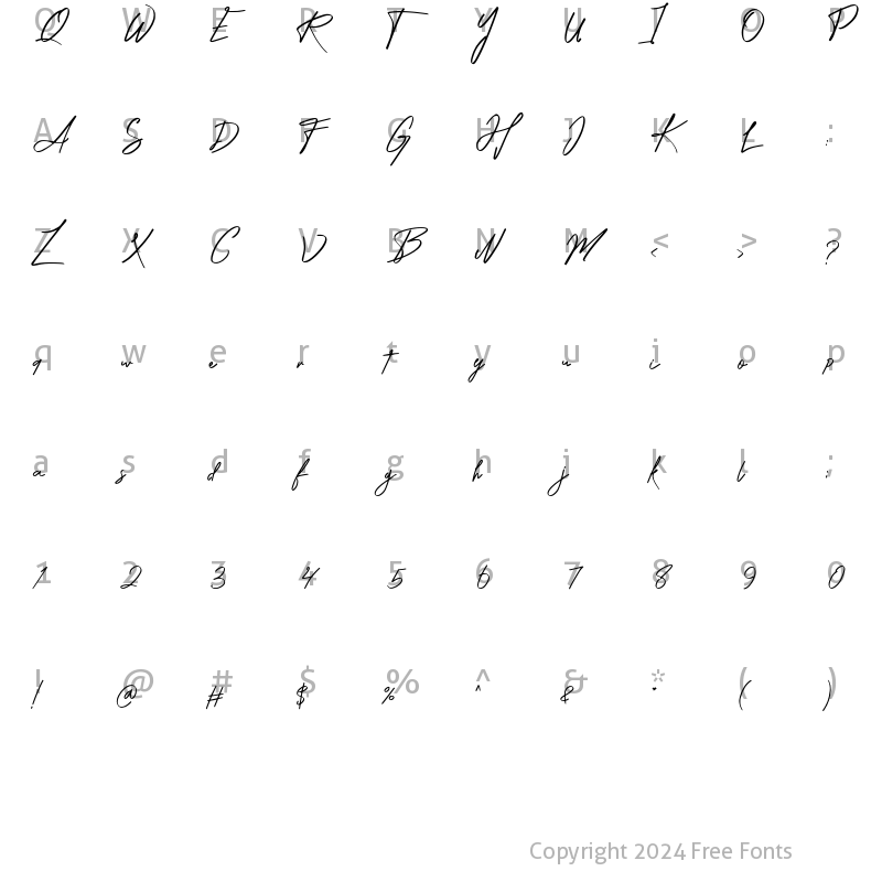 Character Map of Katika Regular