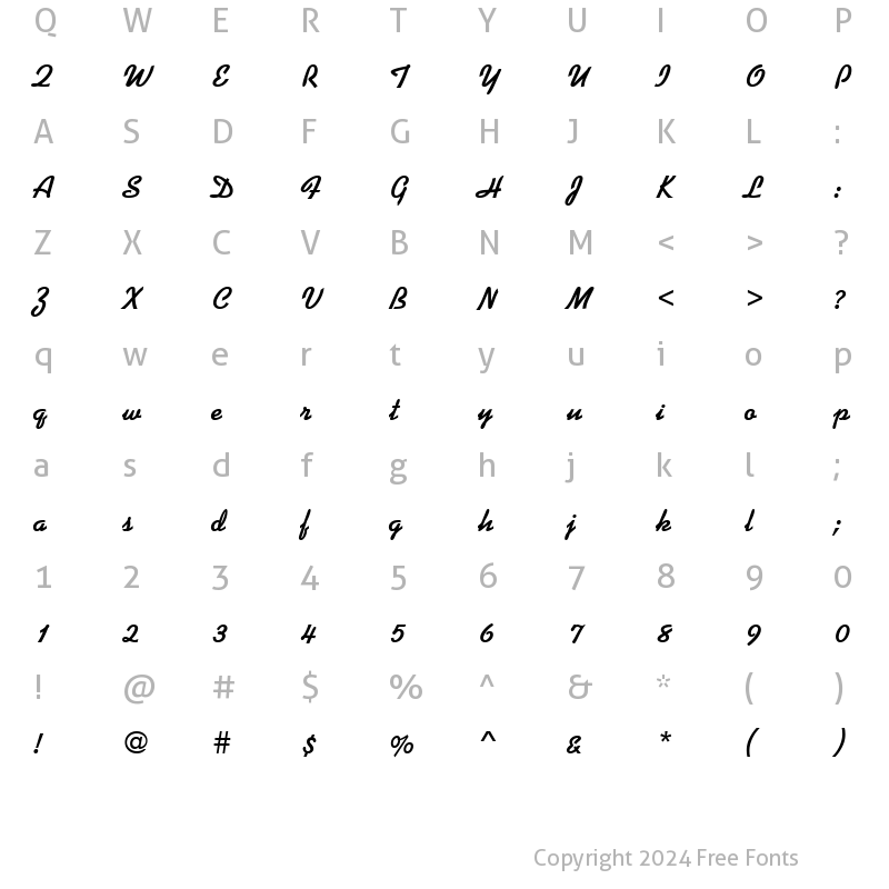 Character Map of KaufmannJoiDBol Regular