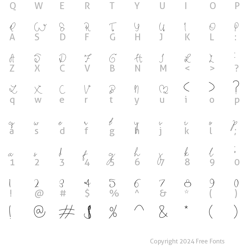 Character Map of Kerepek Monoline Regular