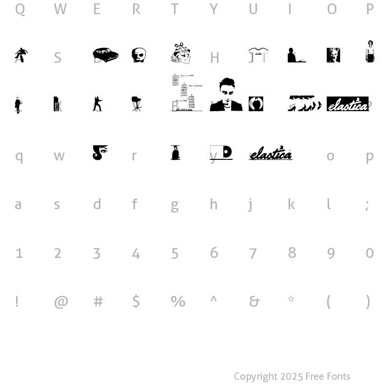 Character Map of keysmoney&fagsbats Regular