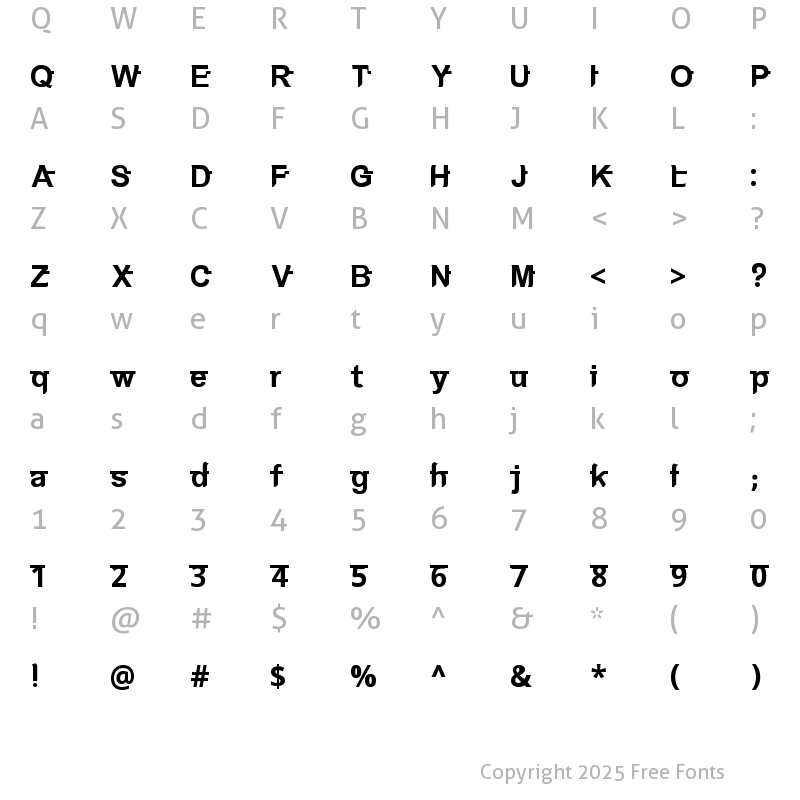Character Map of Kh Kakada Bati Kh Kakada Bati