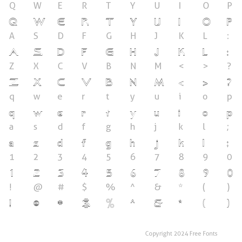 Character Map of Khan Outline