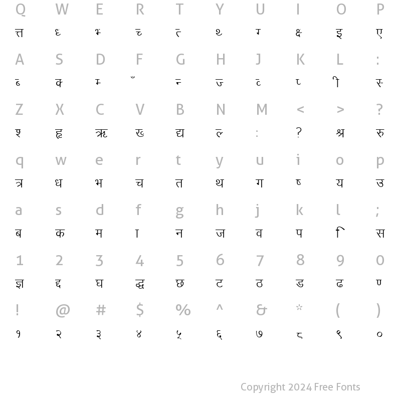 Character Map of khelkudmunch Regular