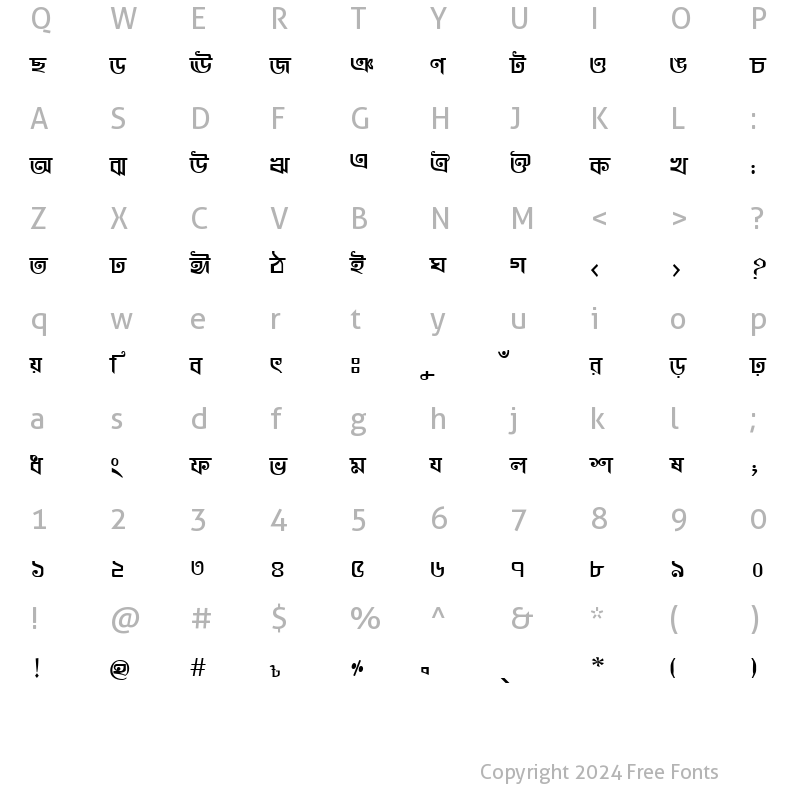 Character Map of KhooaiMatraMJ Bold