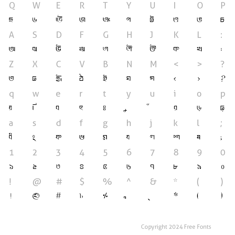 Character Map of KhooaiMJ Regular