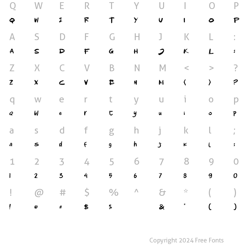 Character Map of Kibo Squad Medium