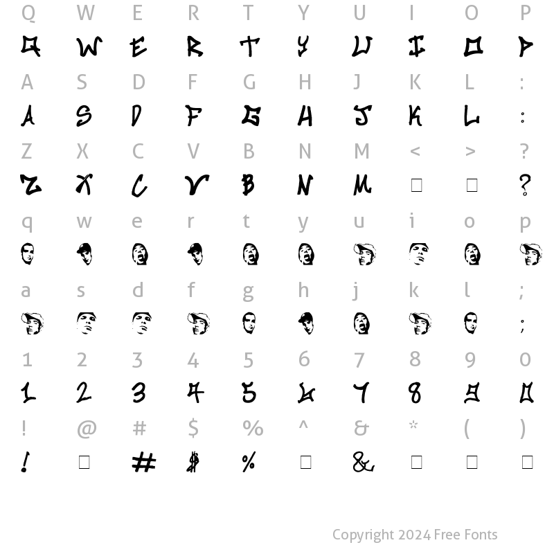 Character Map of Killanea Regular