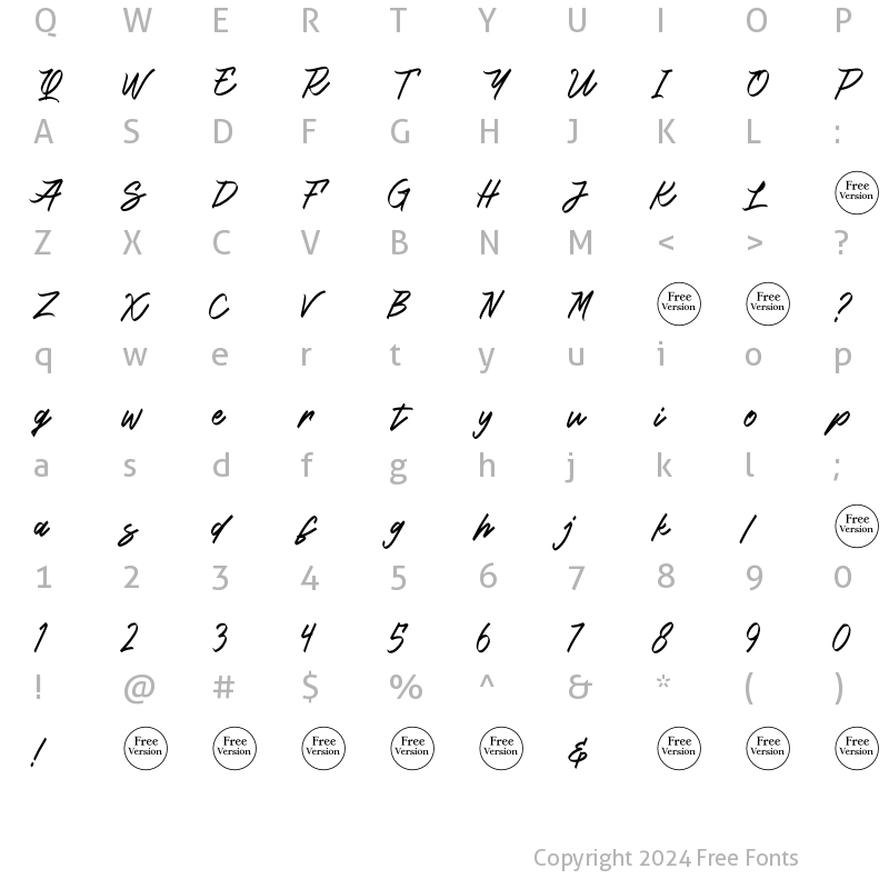 Character Map of Killing Me Free Trial Regular