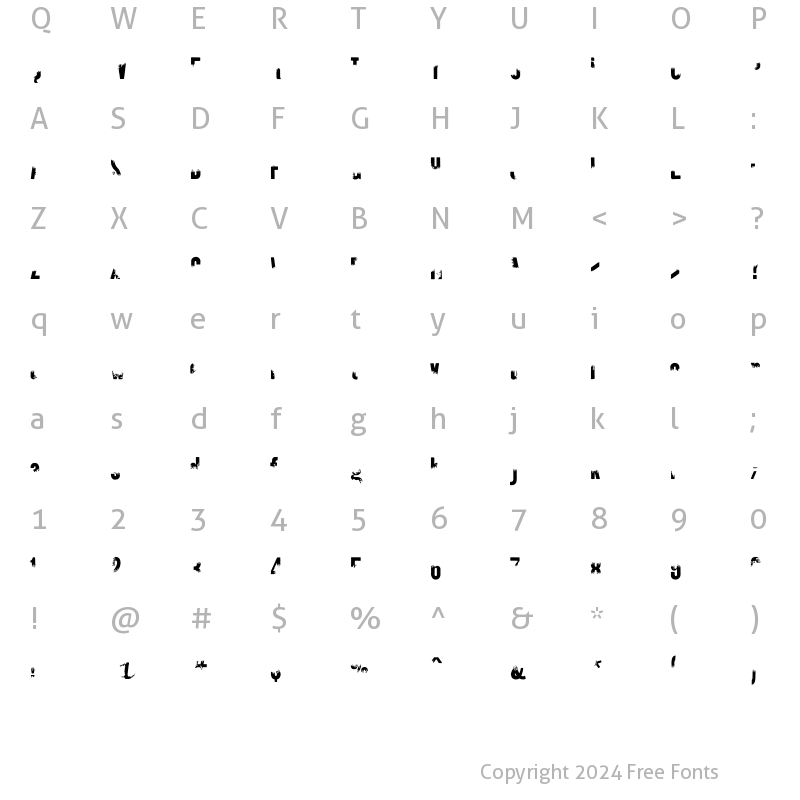 Character Map of Kipp No5 Regular