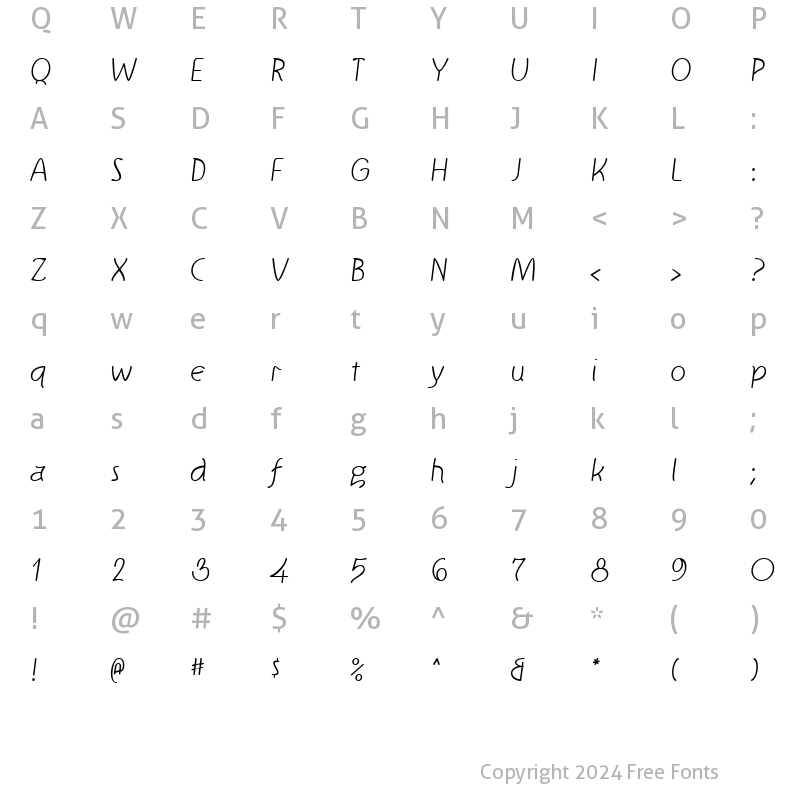 Character Map of KnewFont Plain