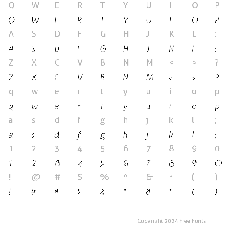 Character Map of KnewFont Regular