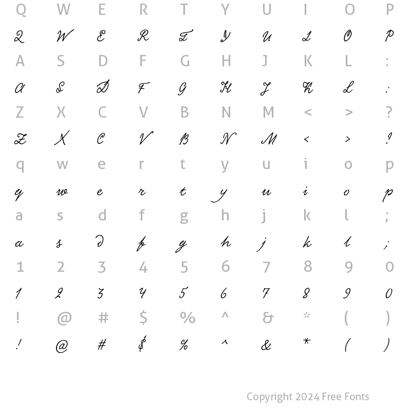 Character Map of Kobzar KS Regular