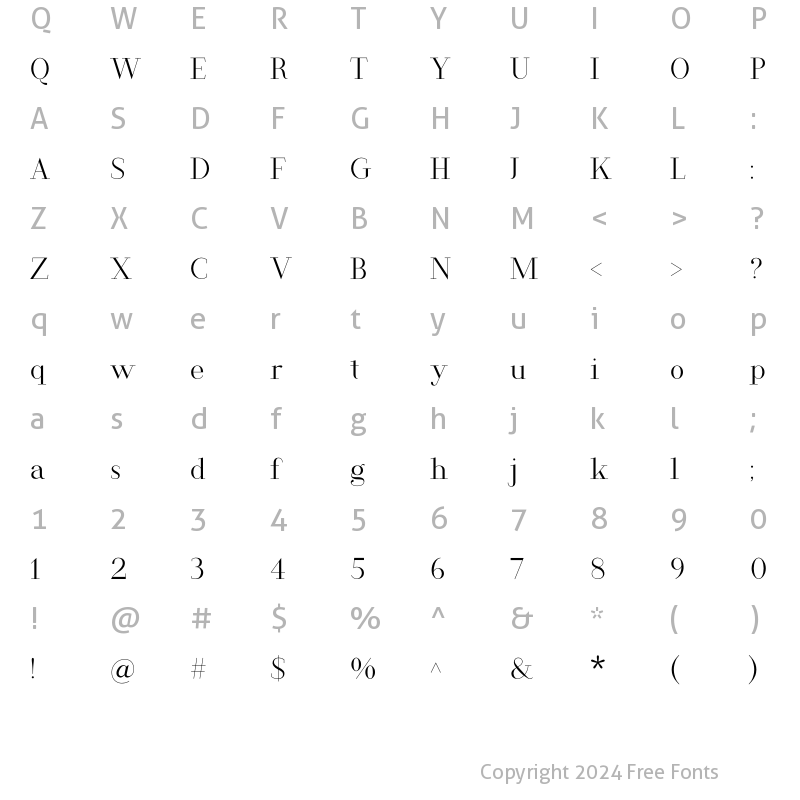 Character Map of Koldby Light