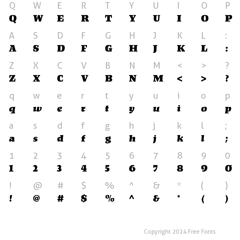 Character Map of Kompakt LT Std Black