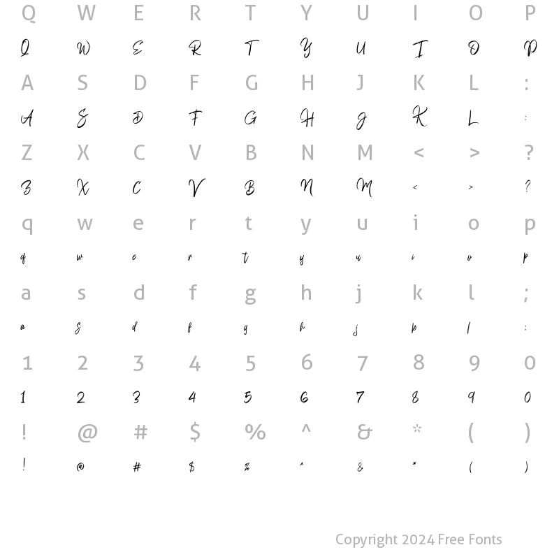 Character Map of Konsteady Regular