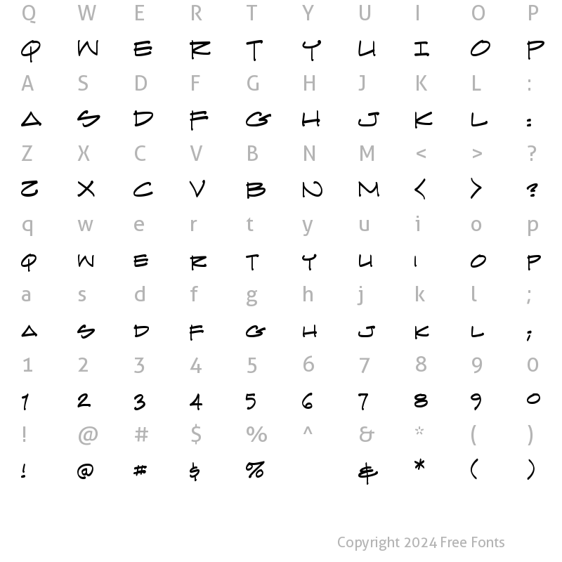 Character Map of Konstructer Regular