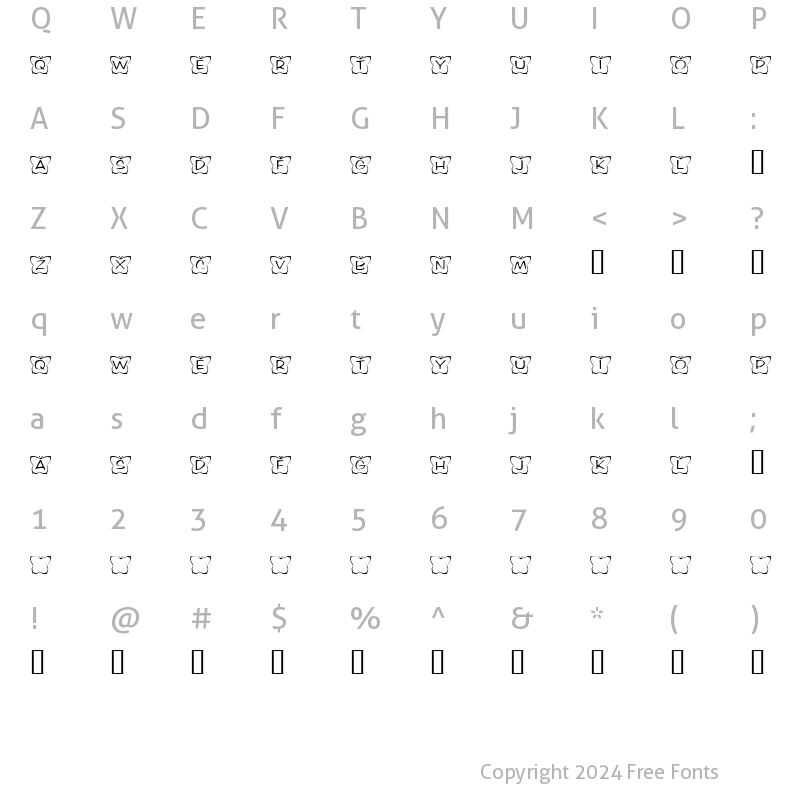 Character Map of KR Butterfly Two Regular