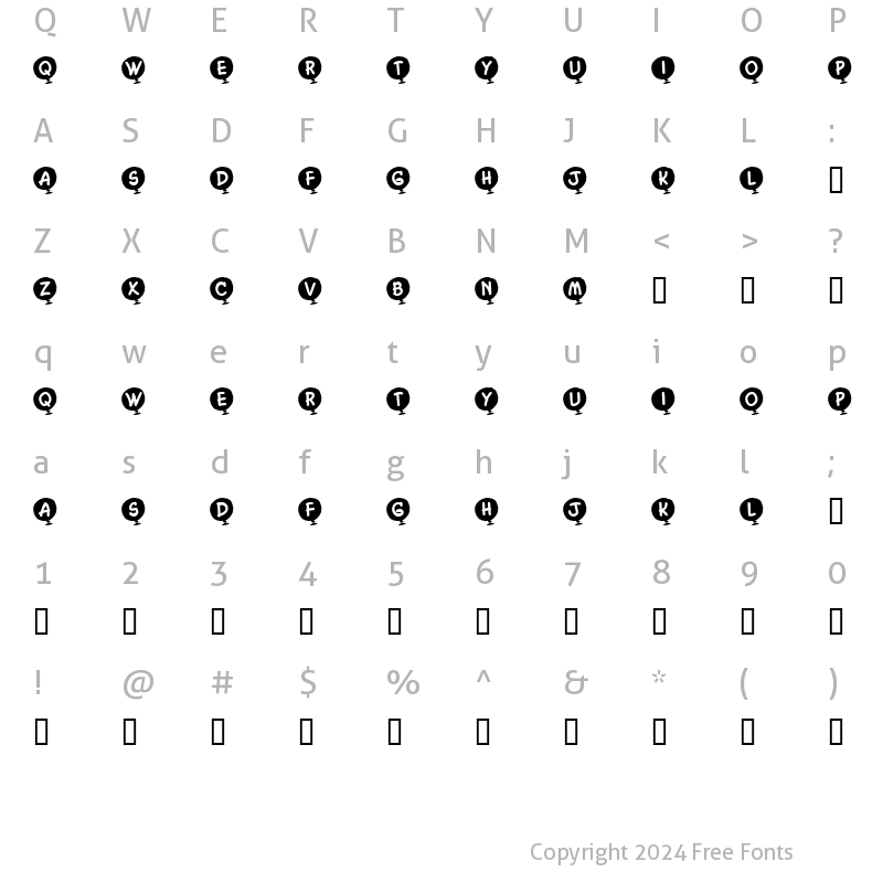 Character Map of KR Helium Regular