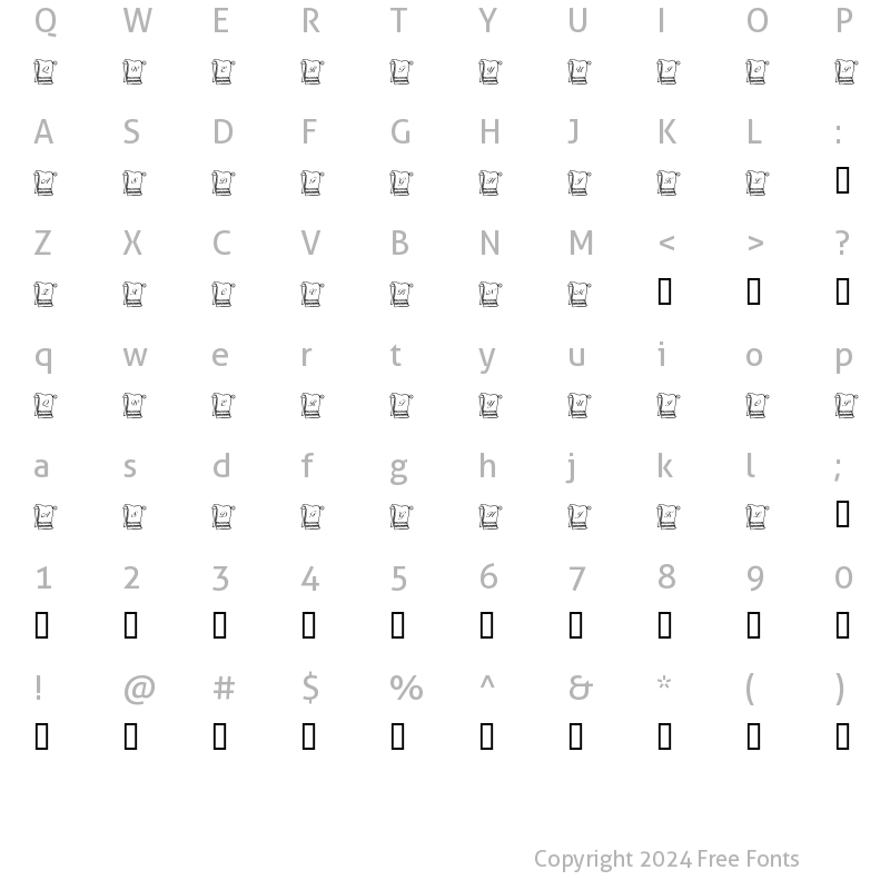 Character Map of KR His N Hers Regular