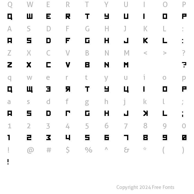 Character Map of Kremlin Regular