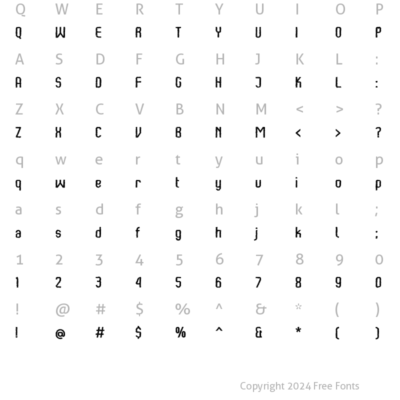 Character Map of Kumba Claw Book