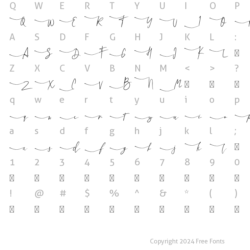 Character Map of La Lune Begining Swash