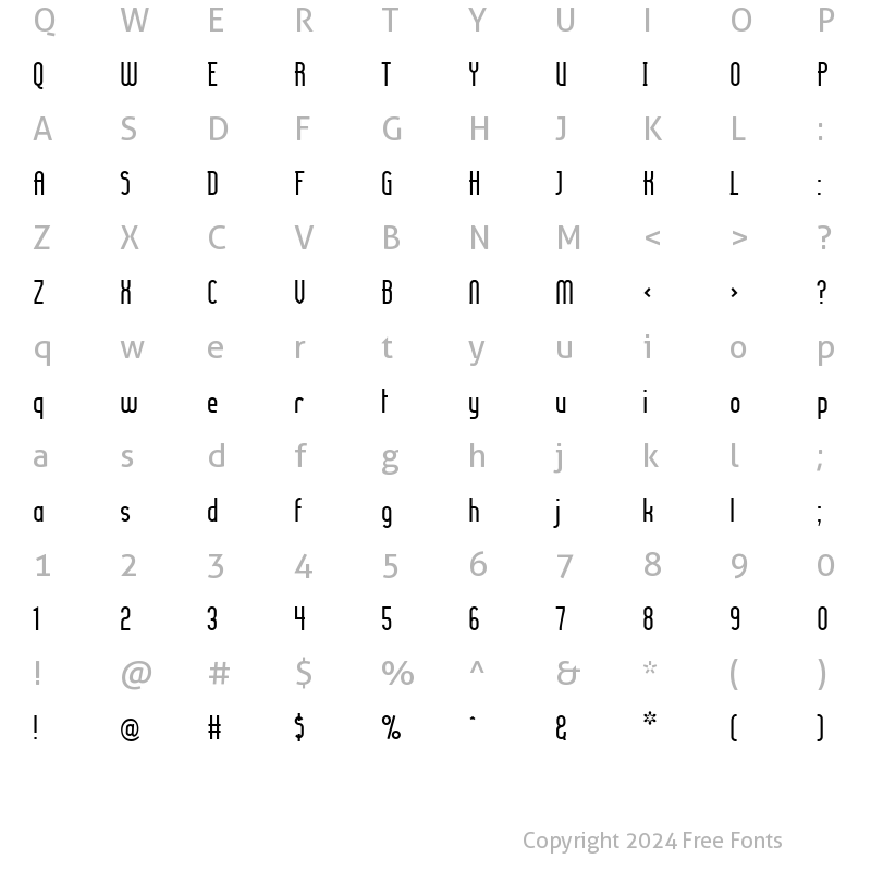 Character Map of Lady Ice Revisited Regular