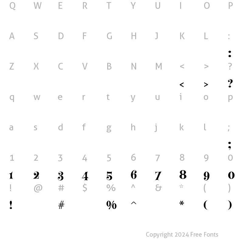 Character Map of LadyFairCurlyC Regular