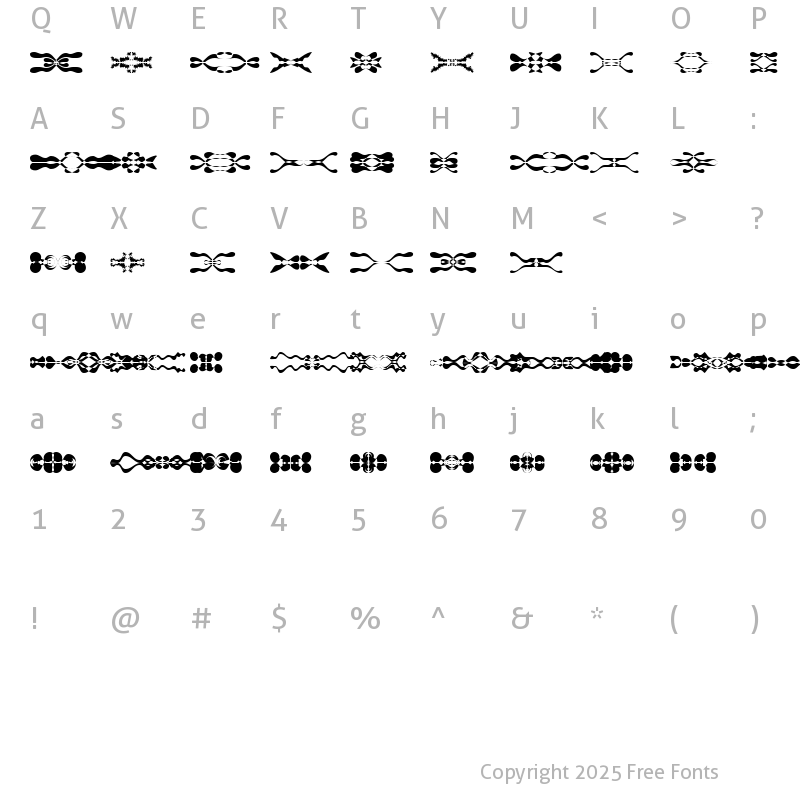 Character Map of LaMorte11 LaMorte11