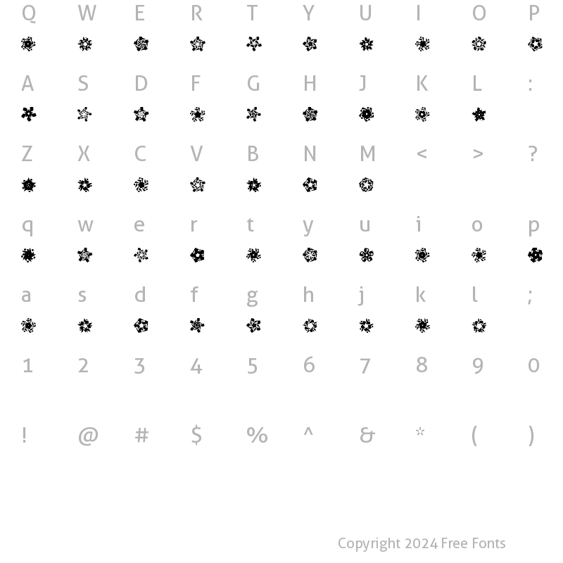 Character Map of LaMorte6 LaMorte6