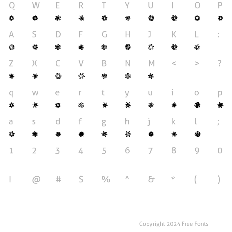 Character Map of LaMorte9 LaMorte9