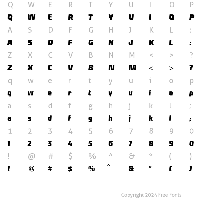 Character Map of LapsDB Normal