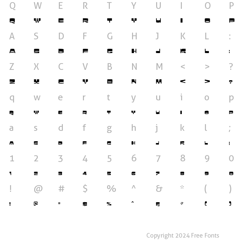 Character Map of Laughin Regular