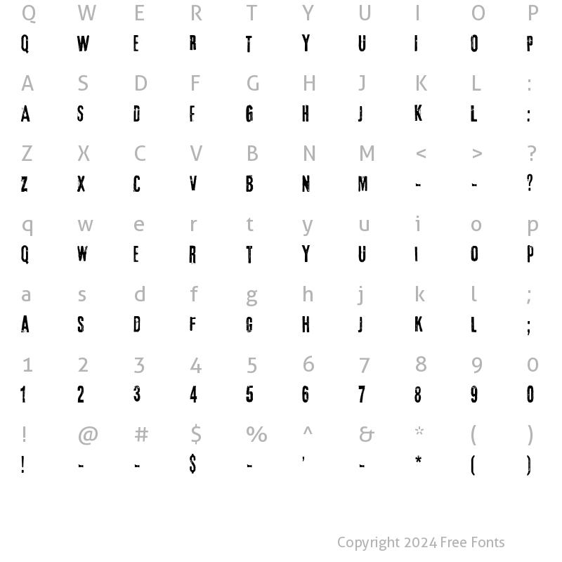 Character Map of Lava Arabic Regular