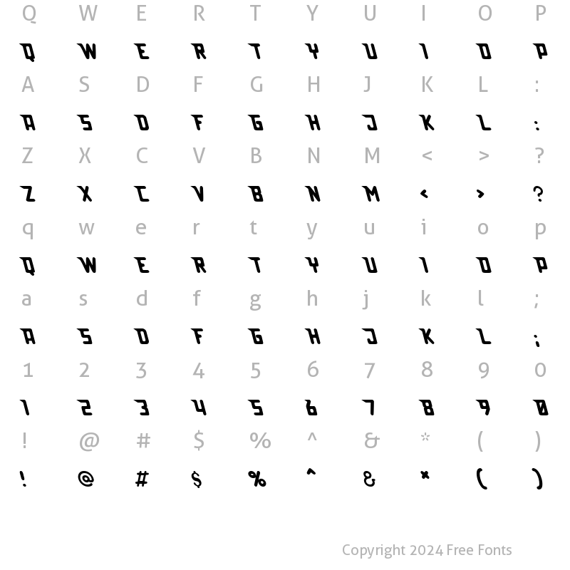 Character Map of Lazerbeam surprise Regular