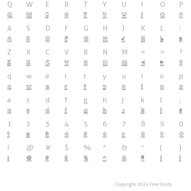 Character Map of LD Rotisserie Regular