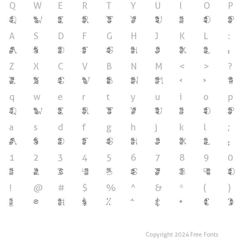 Character Map of LD Twitterpated Regular