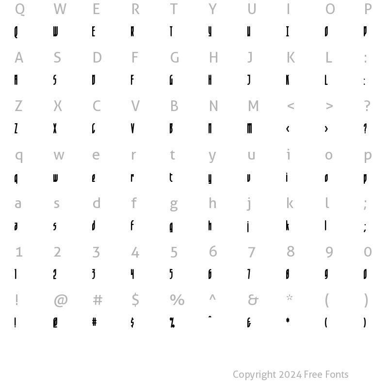 Character Map of LeafletBold Regular